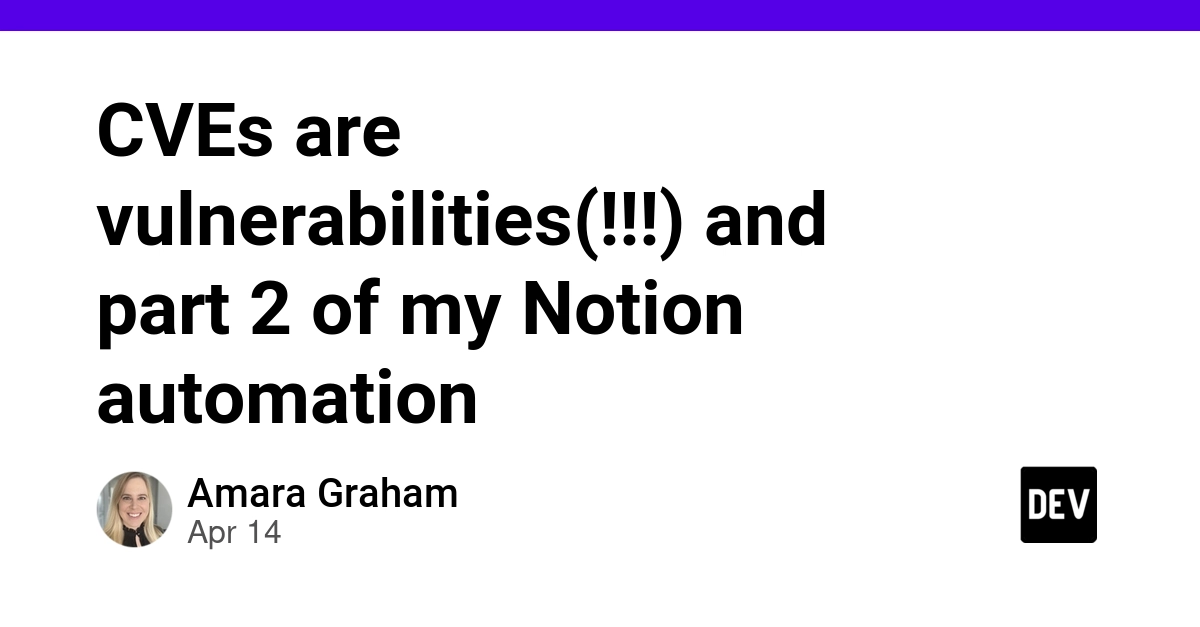 CVE Vulnerability Tracker: How to Build an Automated Security Dashboard with Notion and Kestra