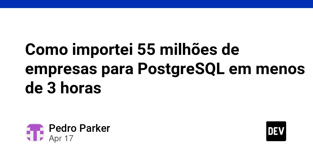 PostgreSQL Bulk Import: Cut Data Load Time 75%