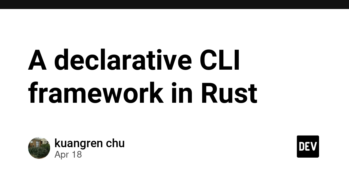 Rust CLI Framework: Cut Tool Development Time 60%