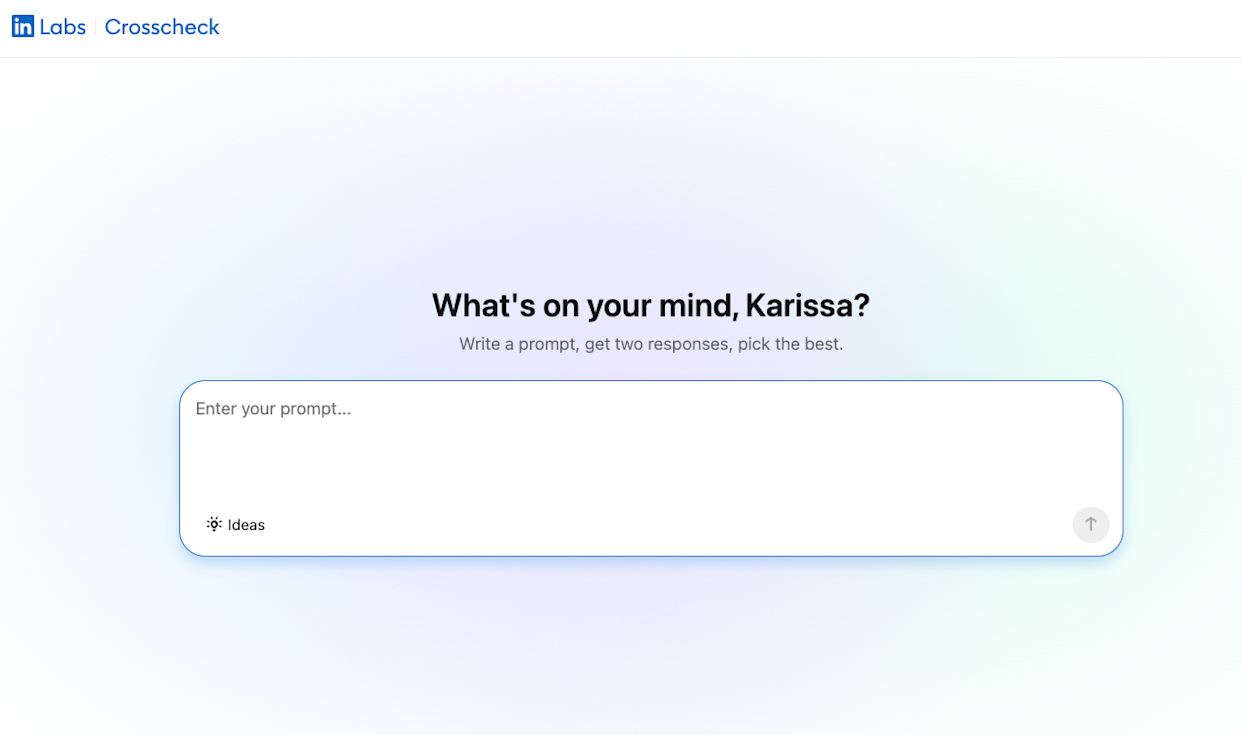 After selecting your preferred response, LinkedIn reveals which AI model generated each answer, helping you build a data-driven understanding of model performance.