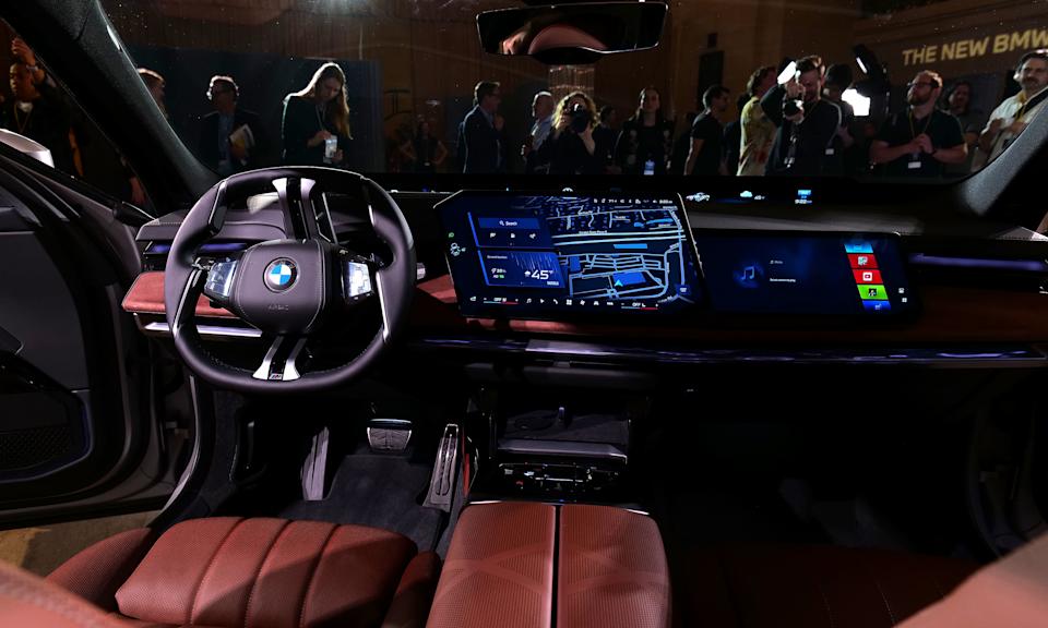 The 2027 7-series dashboard showcases BMW's commitment to modern tech integration