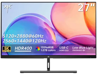 The KTC H27P3's 27-inch IPS Black panel delivers 218 ppi pixel density