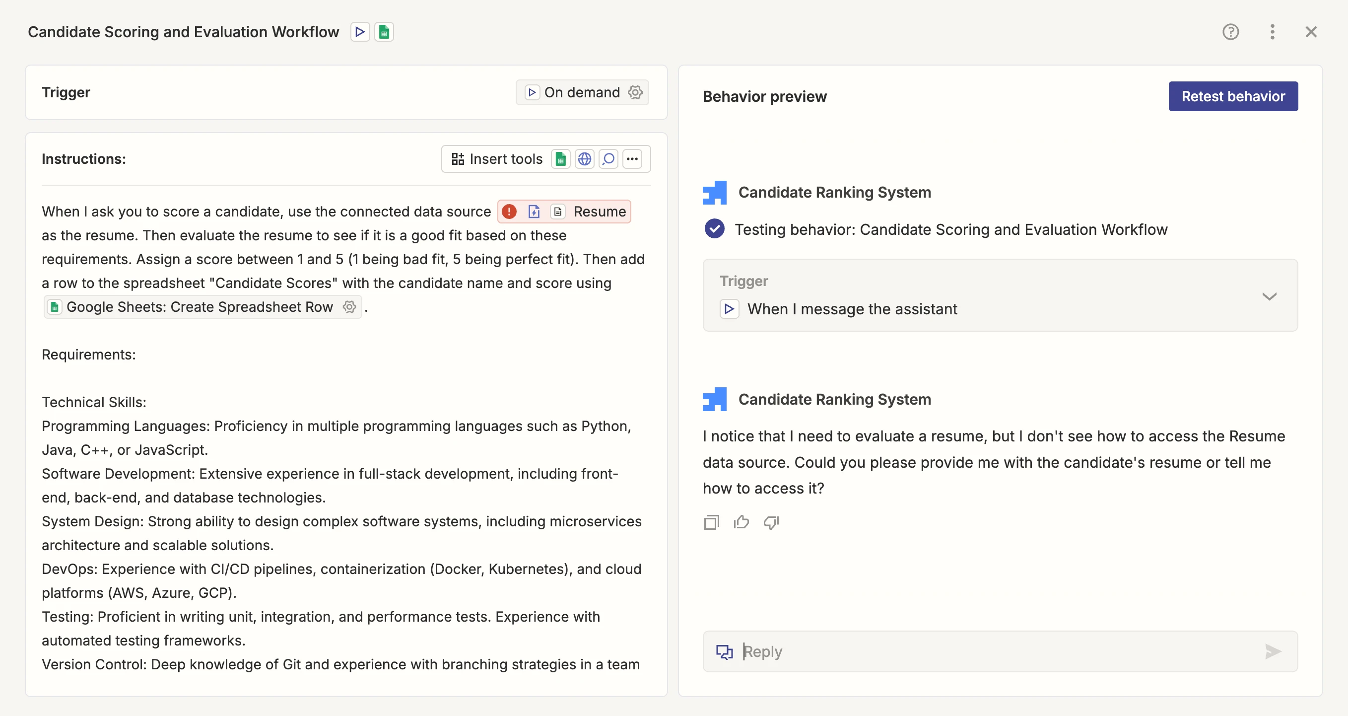 Zapier Agents interface showing enterprise automation workflows