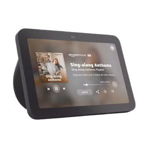 The Amazon Echo Show 8 serves as both a kitchen assistant and Thread Border Router for Matter devices