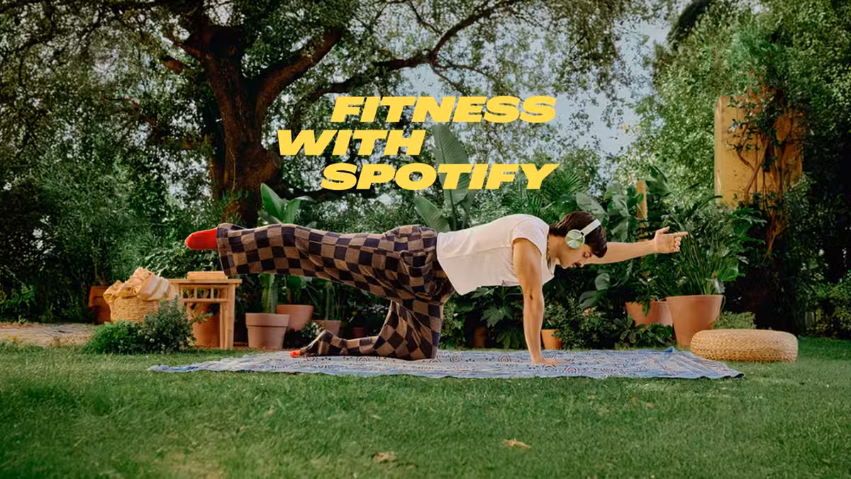 The Spotify Fitness hub organizes workouts by type, music, and instructor