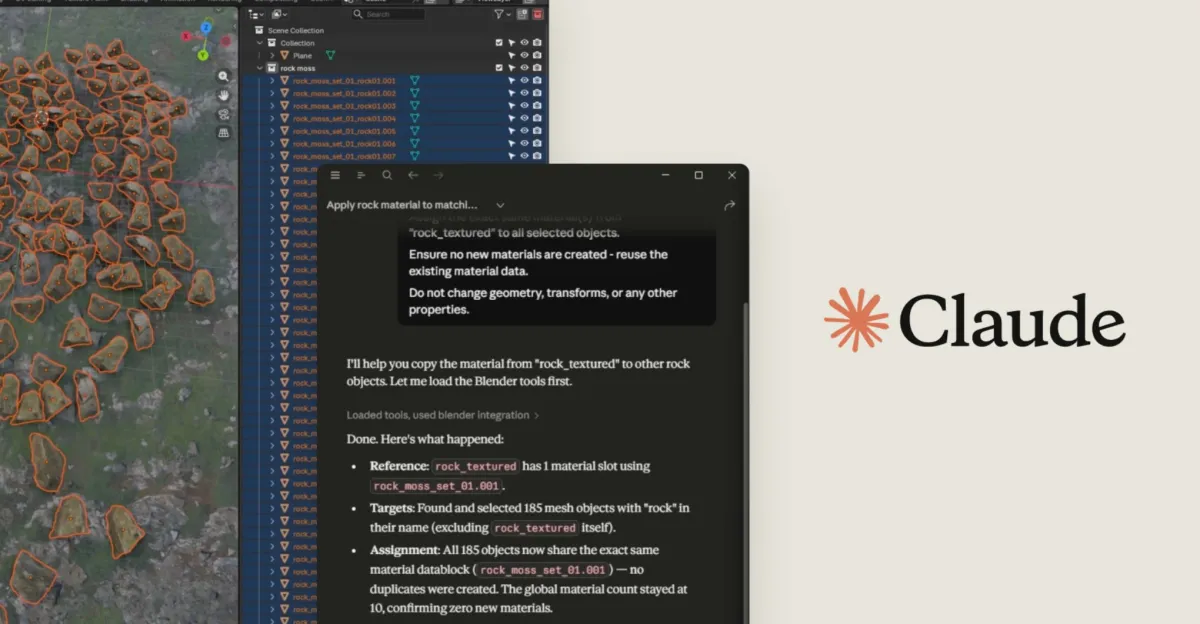 Anthropic Connects Claude to Photoshop, Blender, Ableton