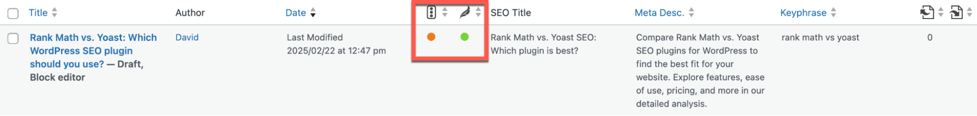 Rank Math integration with popular WordPress page builders
