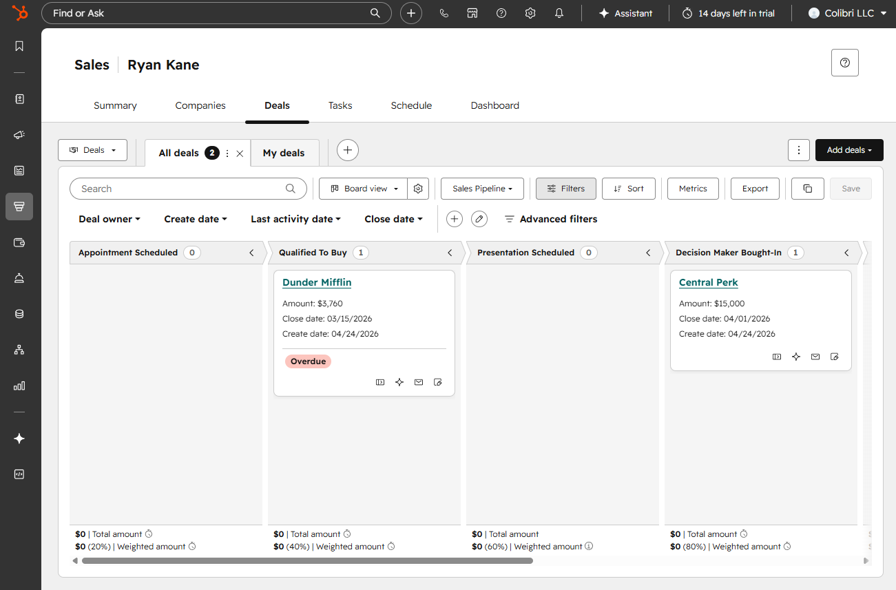 HubSpot's Hub structure bundles features by business function rather than individual add-ons