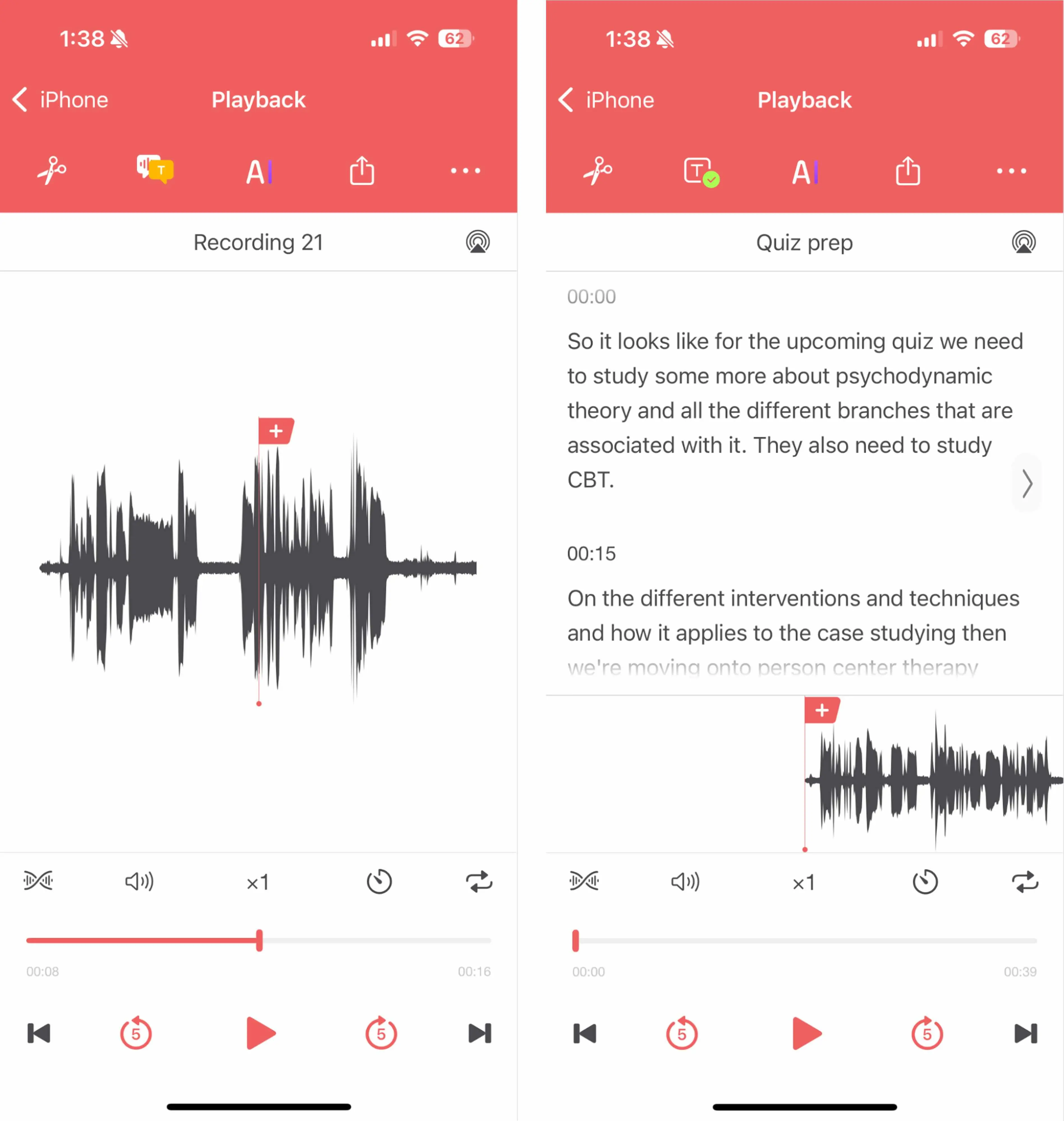 Voice Recorder & Notes Pro includes advanced editing features