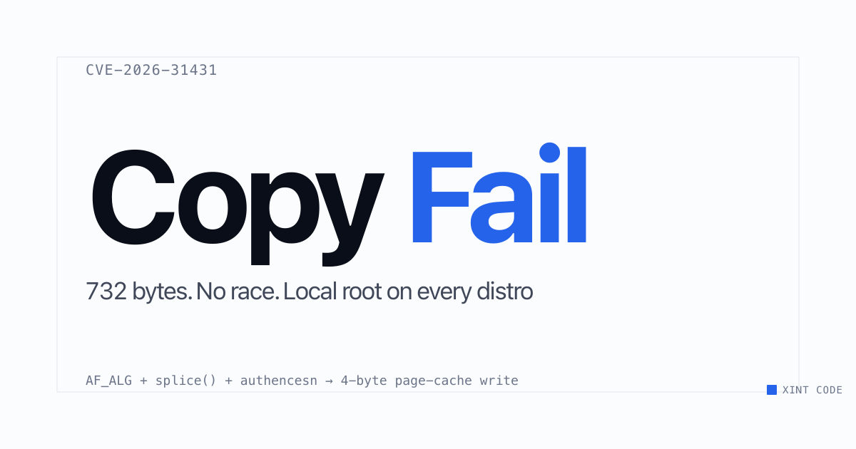 Copy Fail Vulnerability Roots Any Linux Since 2017