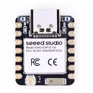 The Seeed Studio XIAO ESP32-C6 development board with smart home protocol support