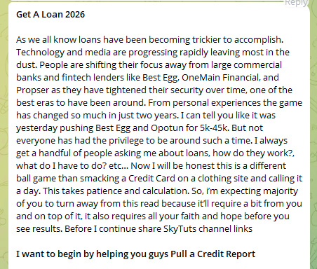 Screenshot from the method shared in the chat group, showing the threat actor&rsquo;s opening