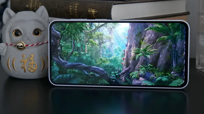 The Galaxy A37's plastic chassis feels more premium than expected