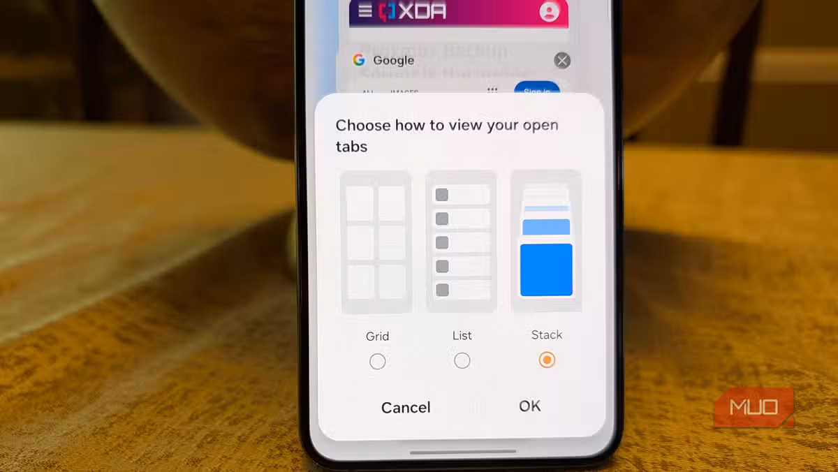 Samsung Browser's auto-close tabs setting