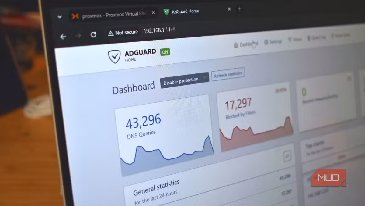 AdGuard blocking DNS requests for known tracking domains