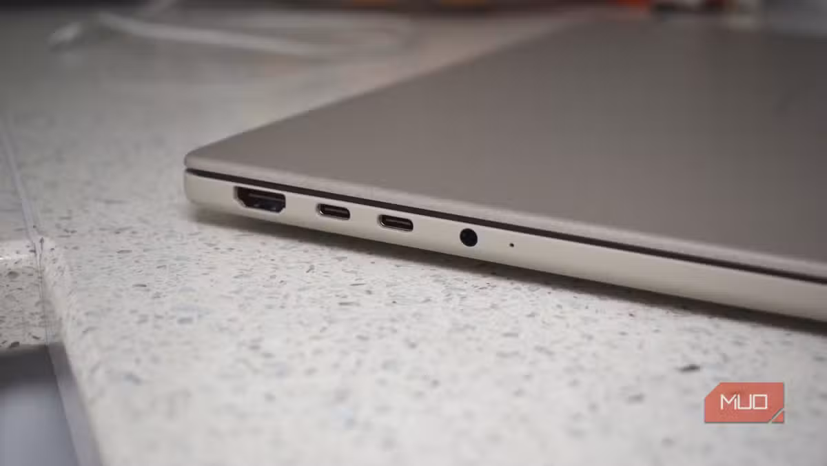 USB-C ports on a laptop may look identical but support wildly different speeds