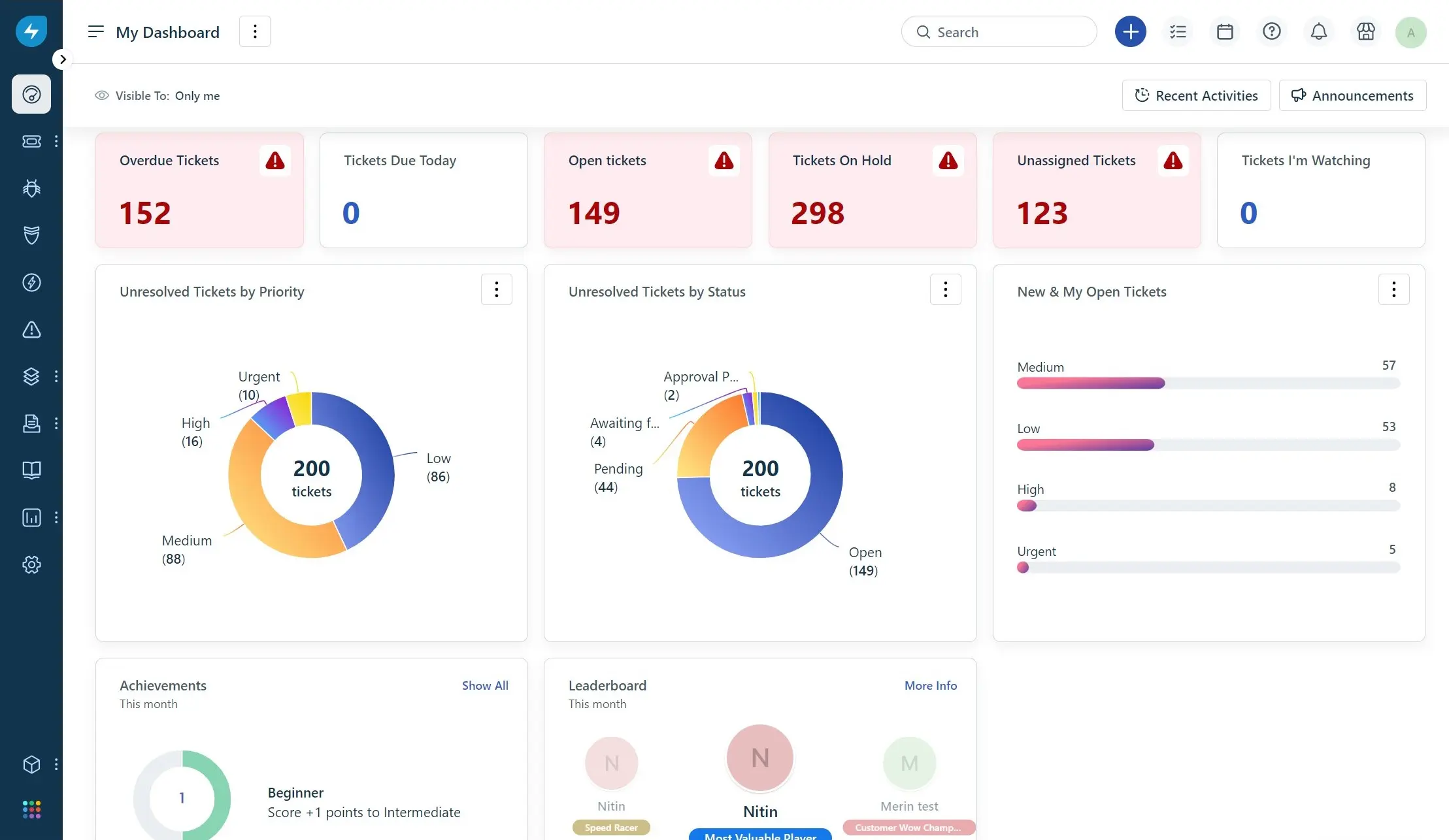 Freshservice offers a streamlined interface for IT service management