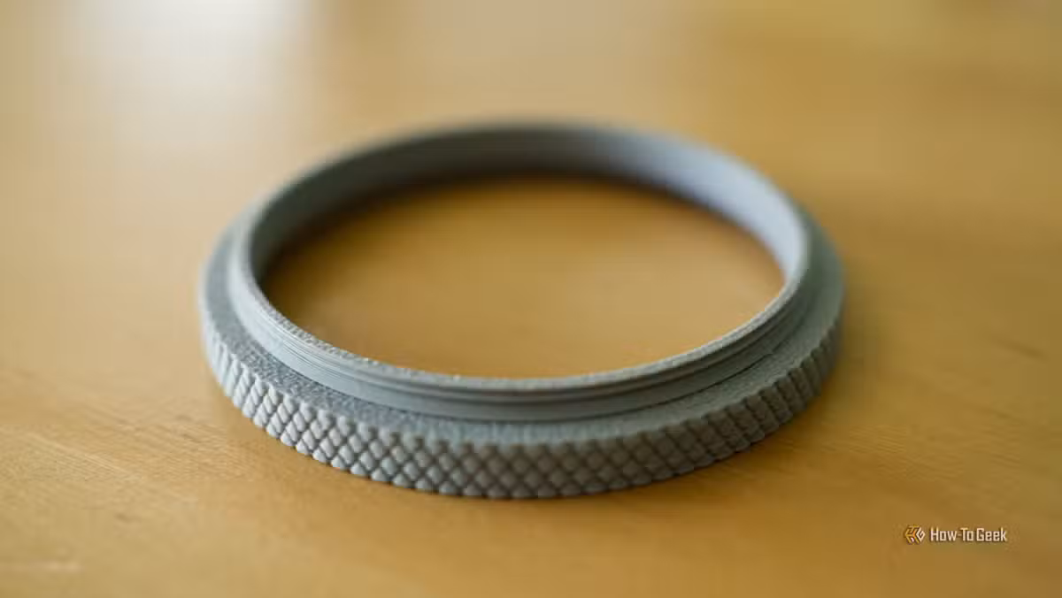 A 3D printed 49mm to 52mm step-up ring for lens filters costs a fraction of commercial alternatives.