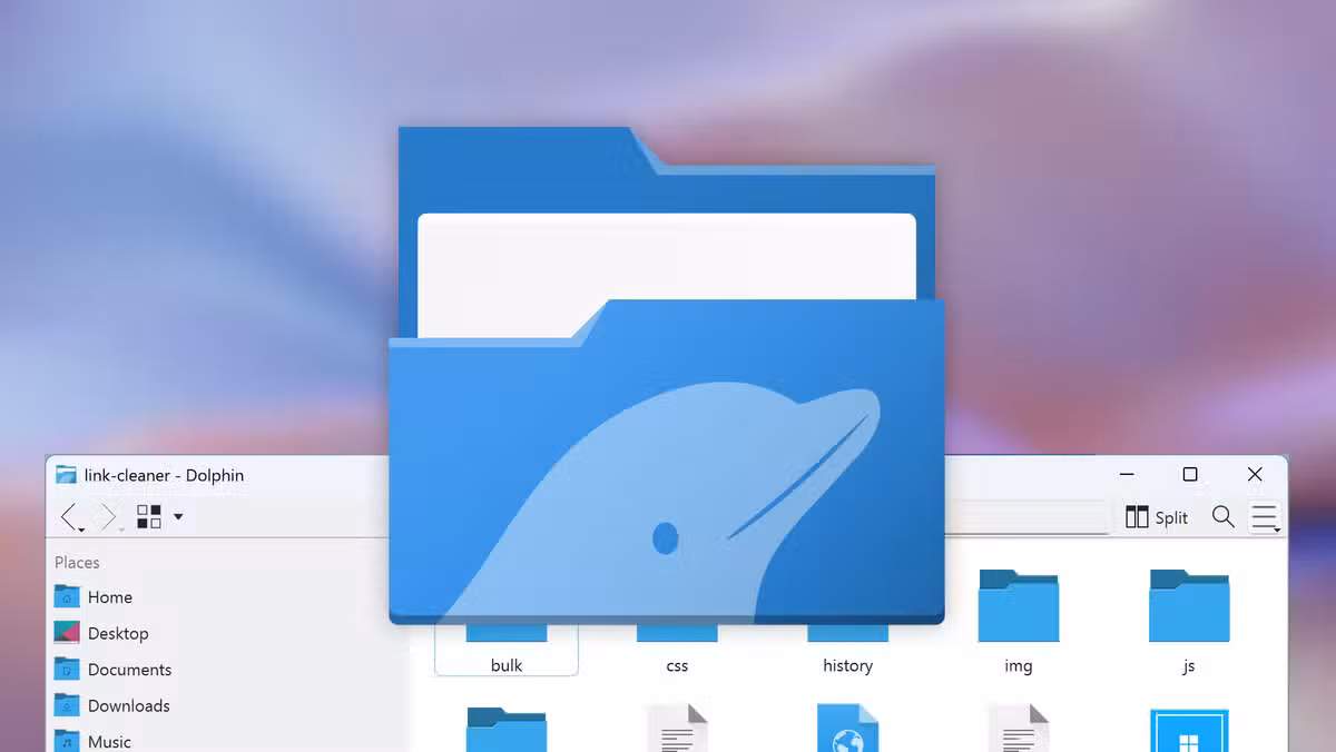 Dolphin's configurable interface running on Windows via KDE's cross-platform support