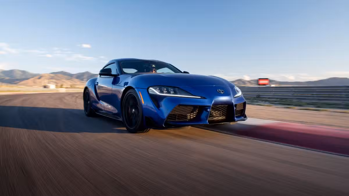 The 2026 Toyota GR Supra, one of the sports cars holding strong resale value