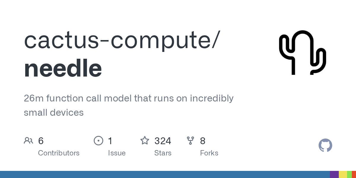 Needle: A 26M Parameter Model That Handles Tool Calling