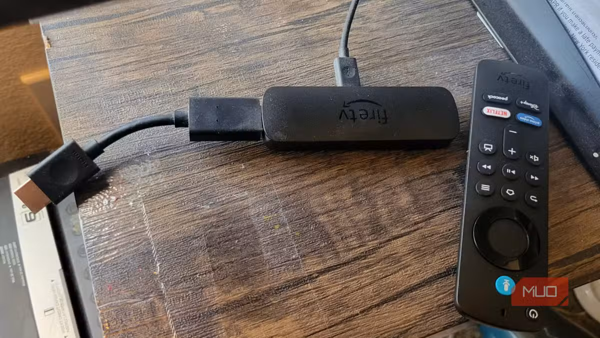 The Fire TV Stick and remote. Using the included power adapter prevents voltage issues.