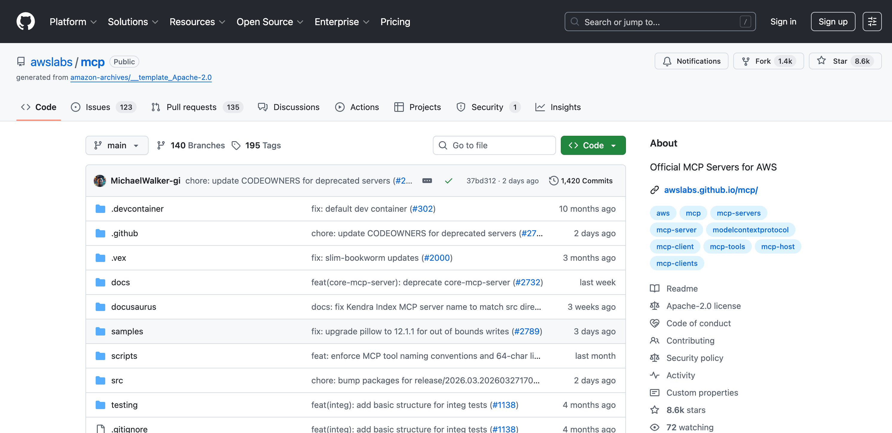 AWS MCP server for Amazon Web Services