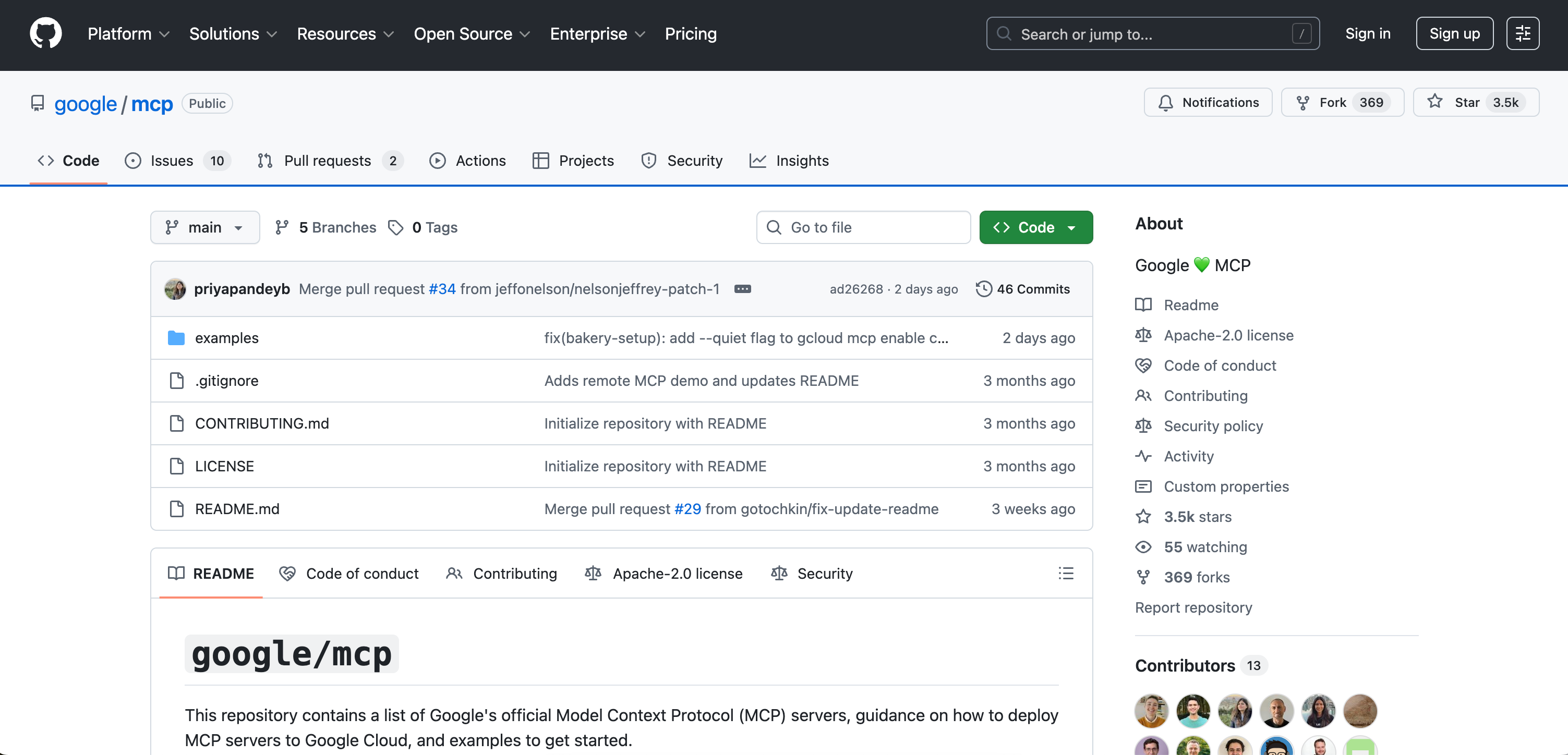 Google MCP server for Workspace integration