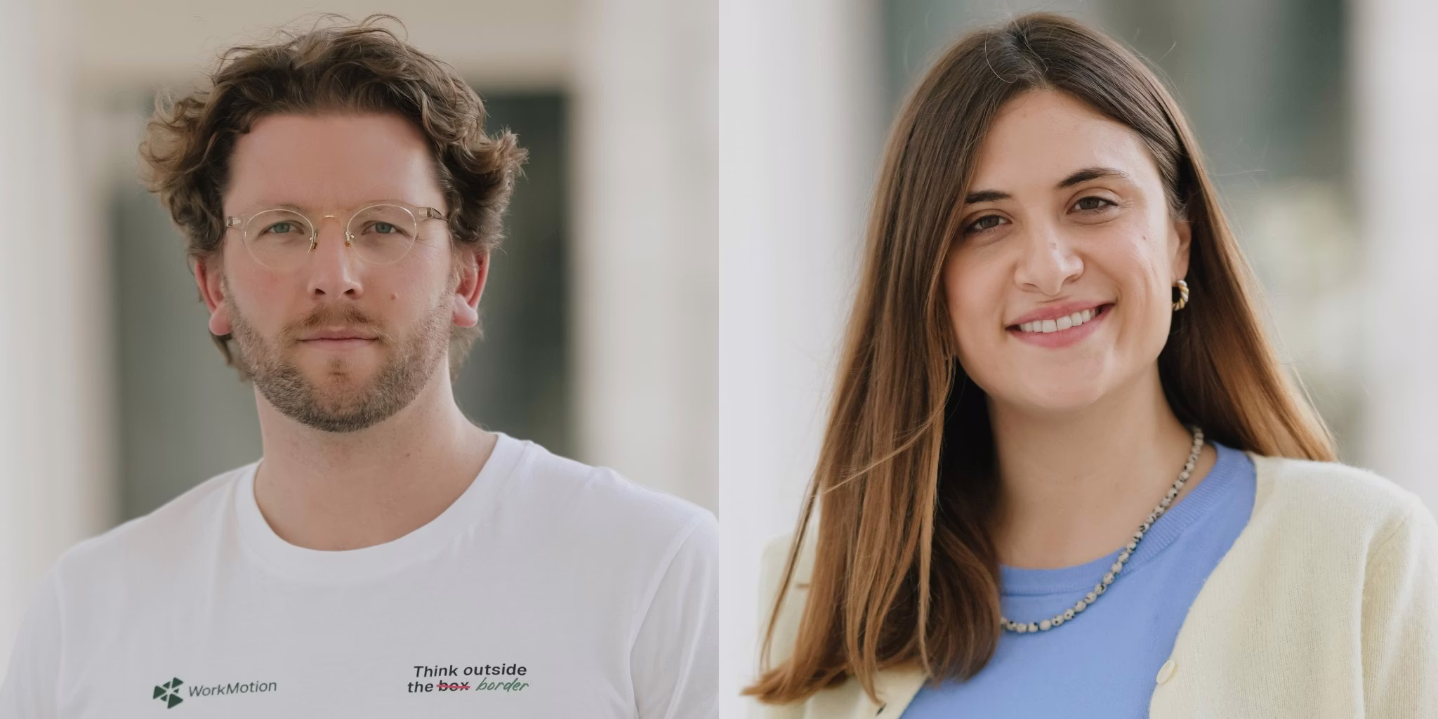 Jan Boeckstiegel, CFO, and Melike Anar, Team Lead of International Sales at WorkMotion