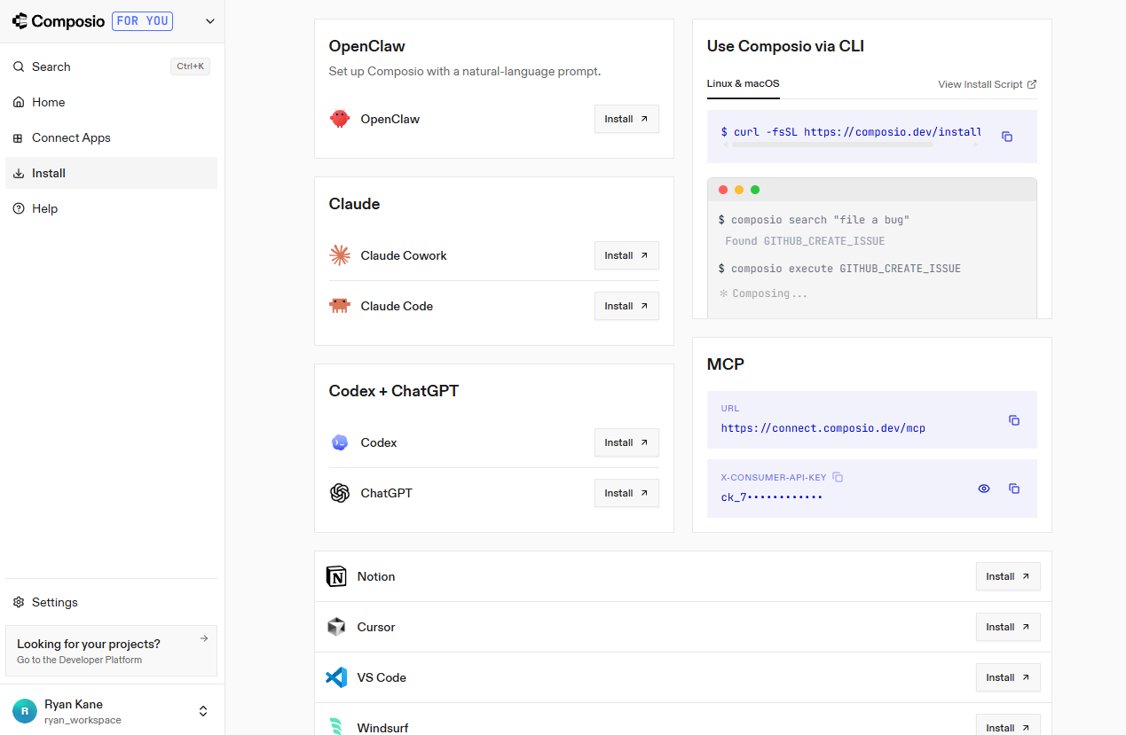 Pricing comparison between Zapier's task-based model and Composio's tool call pricing
