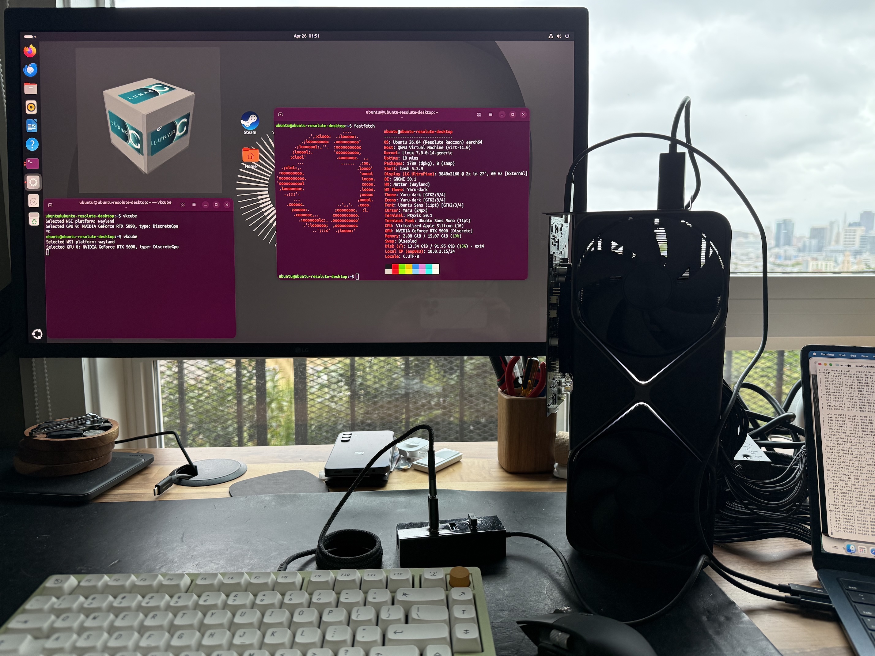 Can an RTX 5090 eGPU Turn a MacBook Air Into a Gaming PC?