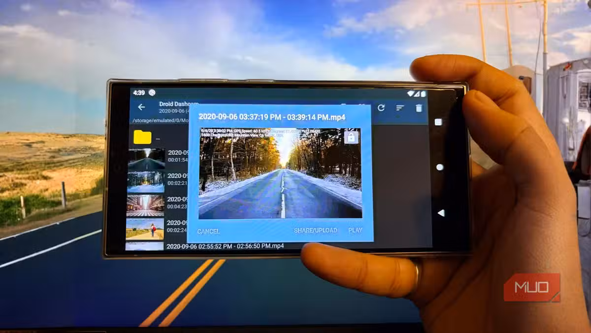 Dashcam apps like Droid Dashcam handle recording, but heat management is on you