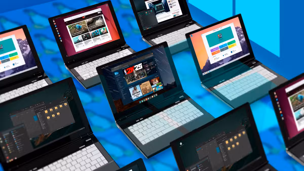 Multiple Linux distributions once competed fiercely for desktop users