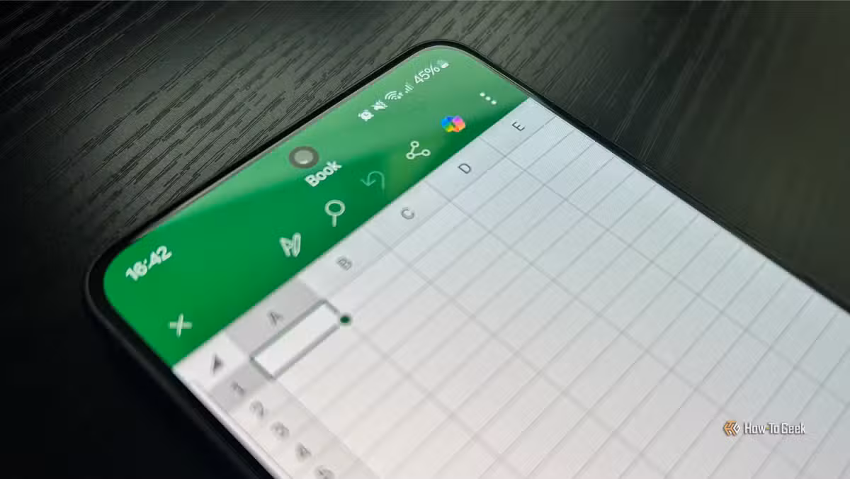 The Excel mobile app's Data from Picture feature in action