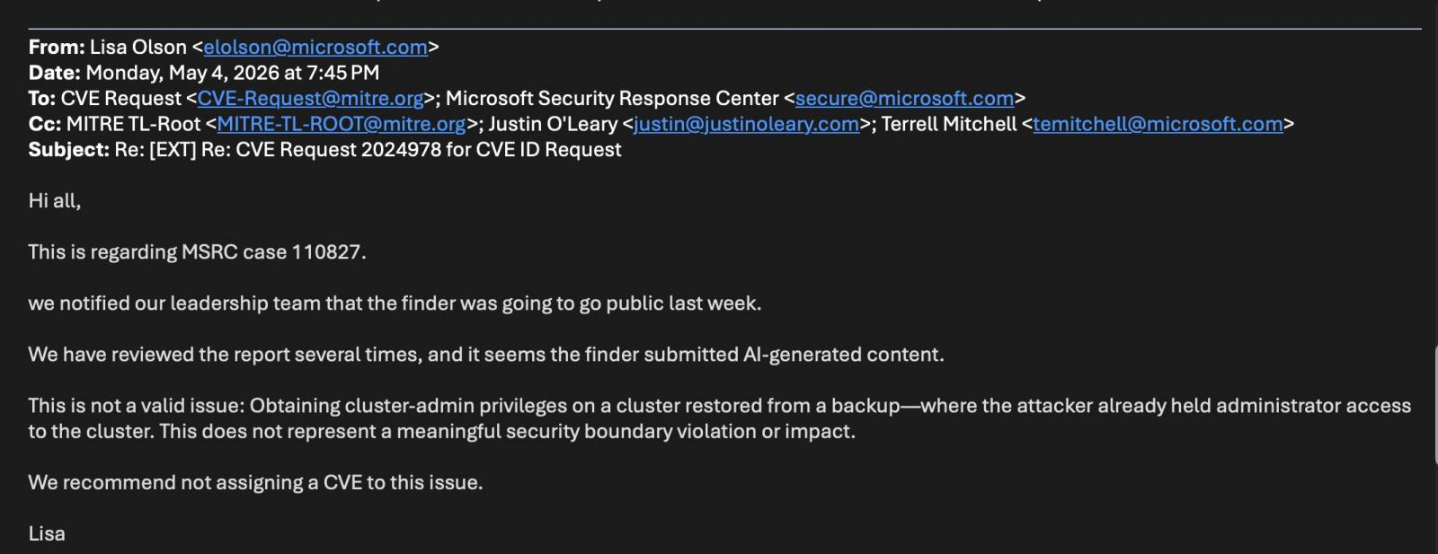 Microsoft blocks CVE