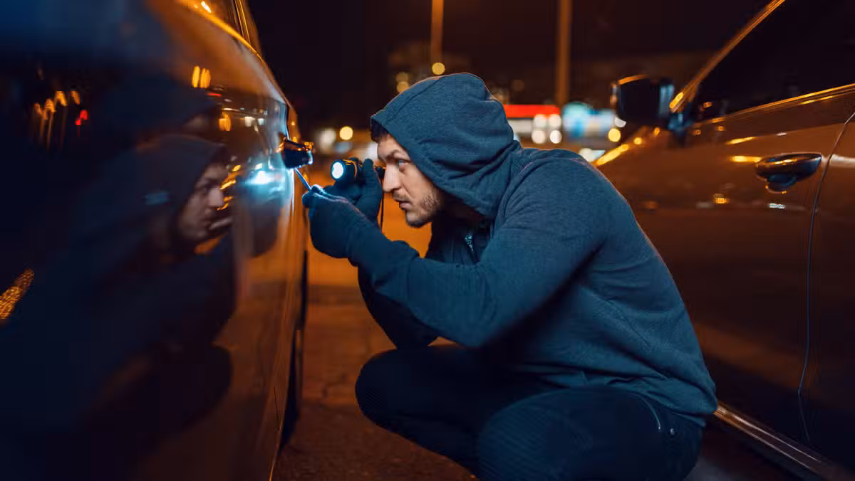 Car thieves often work quickly under cover of darkness