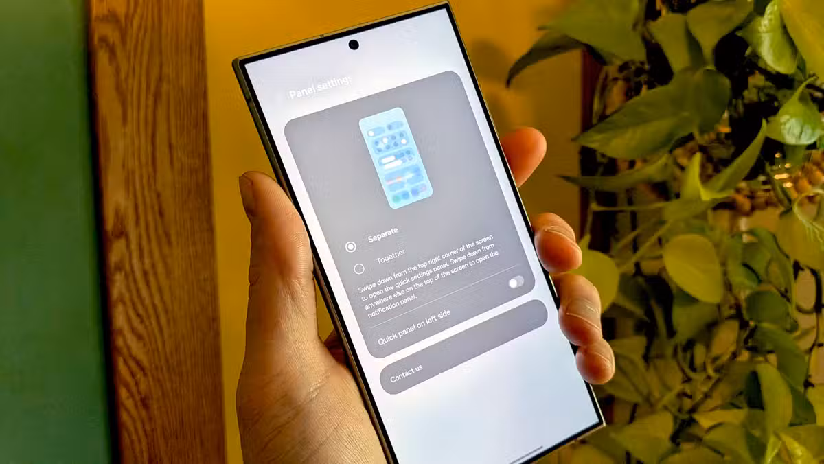 Samsung's One UI 7 introduces separate panels for notifications and Quick Settings
