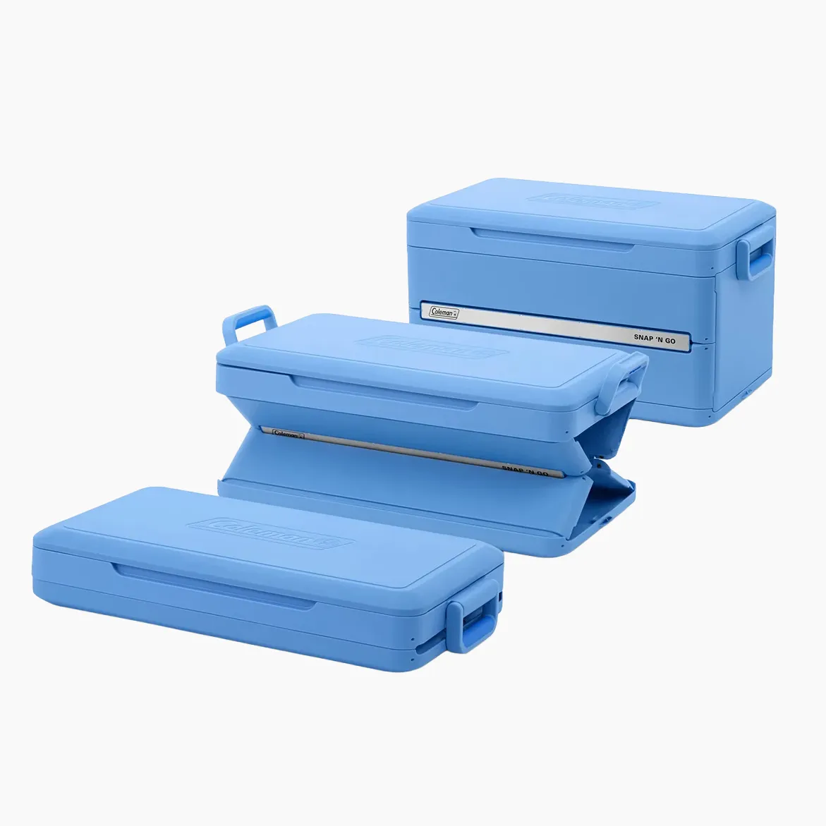 Coleman's collapsible cooler holds 64 cans and doubles as a seat