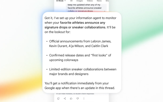 Google's information agents can monitor markets, news, prices, and events continuously