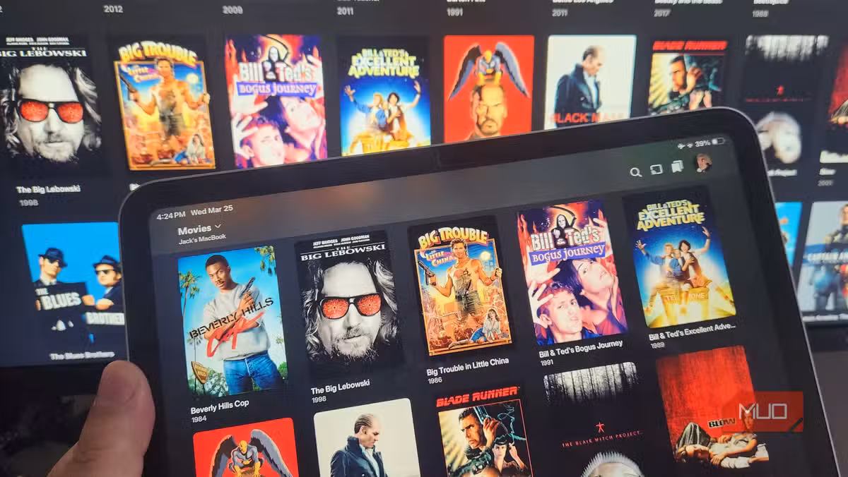 Plex server interface showing connected devices