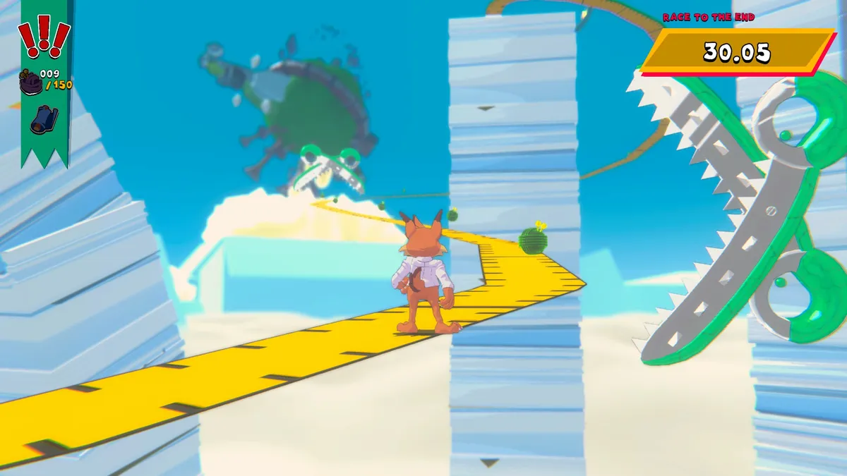 Bubsy's movement feels chaotic at first but reveals hidden depth