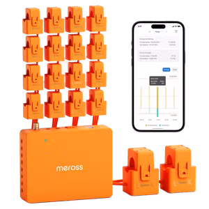 Smart energy monitors like the Meross EM16 Pro integrate directly with Home Assistant