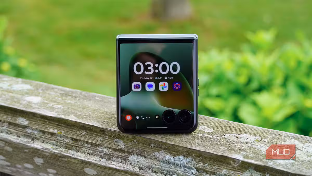 The Razr Plus 2026's 4-inch cover screen runs full Android apps without restrictions