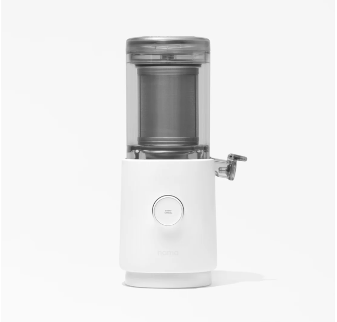 The Nama nut milk maker eliminates the soaking and straining steps from homemade almond milk