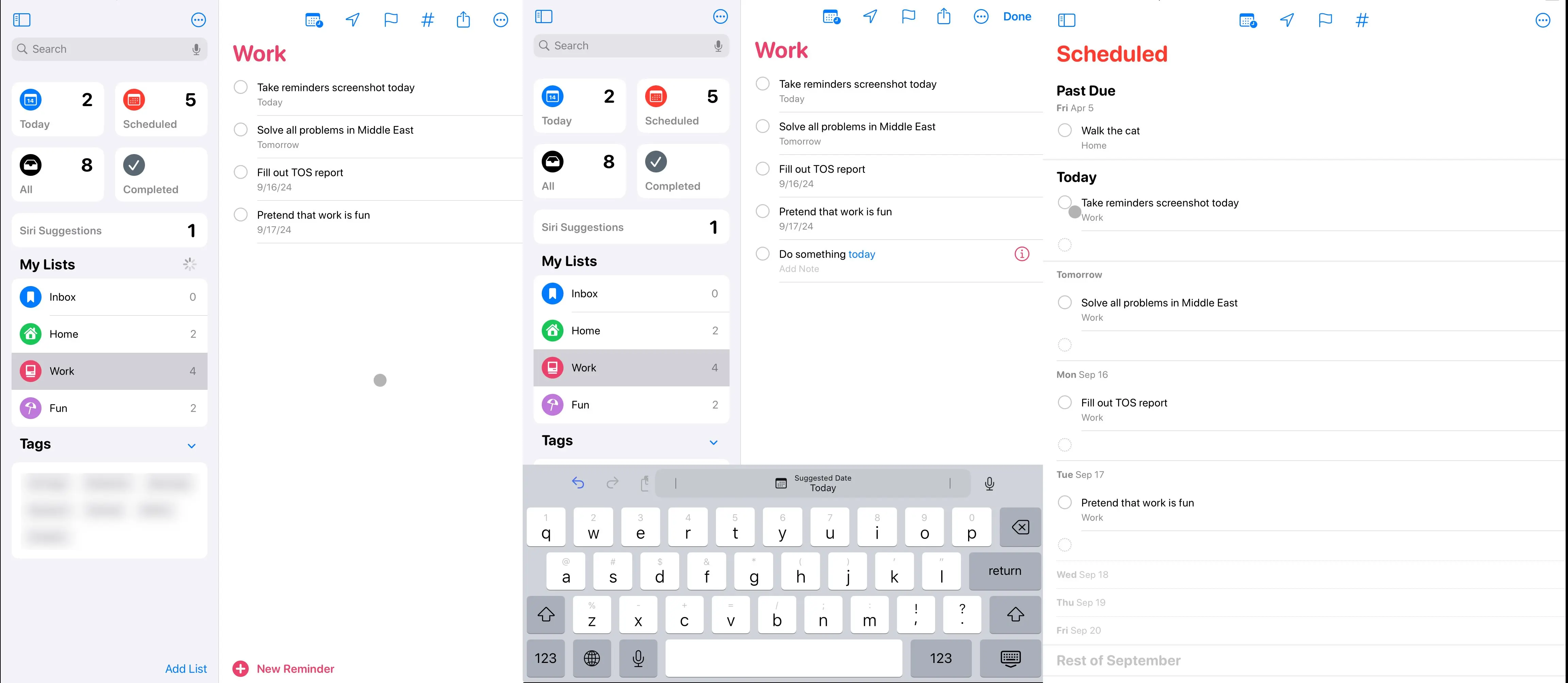 Apple Reminders offers a streamlined experience for users who want simplicity