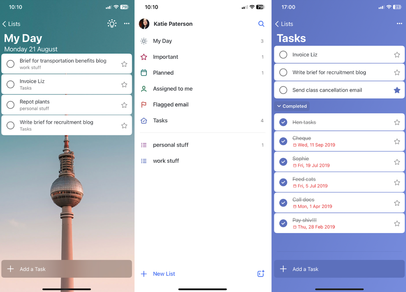 Sorted³ combines tasks and calendar into a unified timeline view