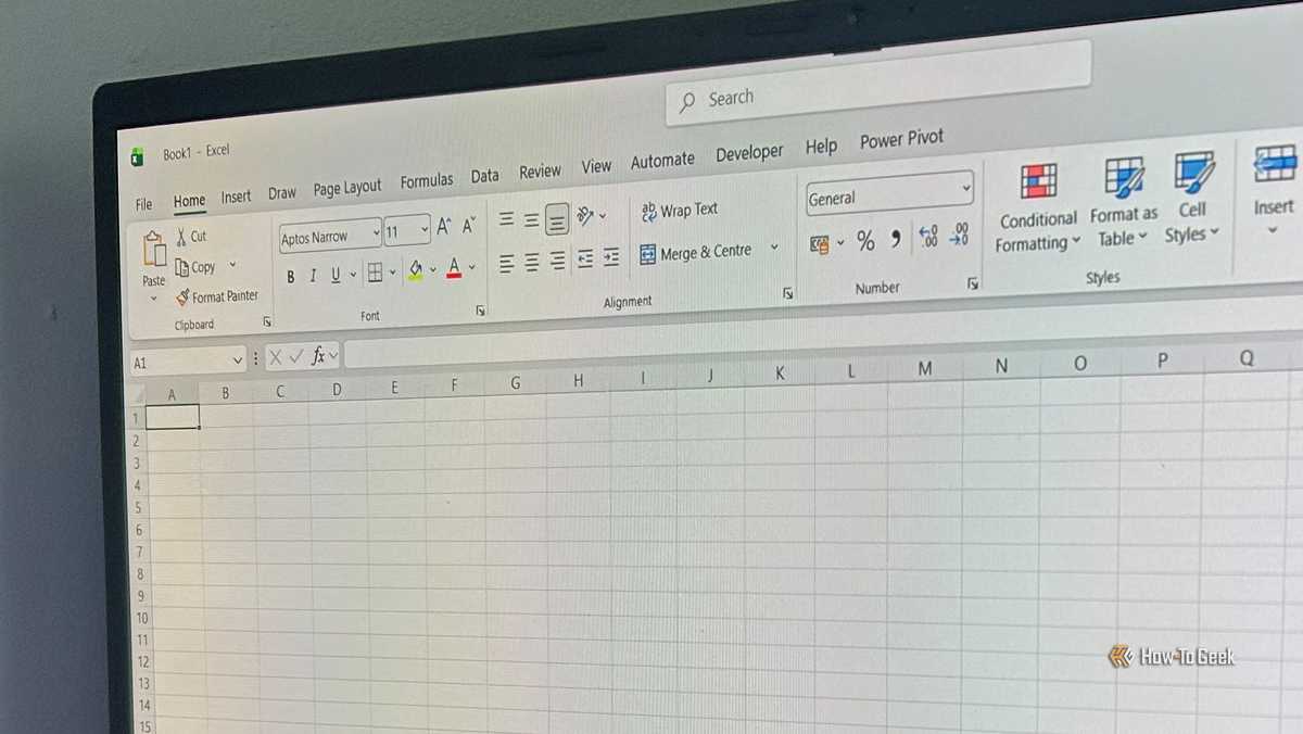 The Excel ribbon hides better alternatives to merged cells.