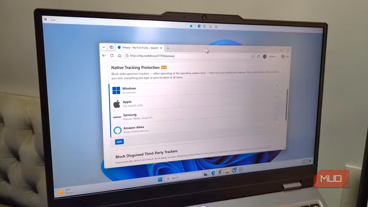 NextDNS Native Tracking Protection mode configuration